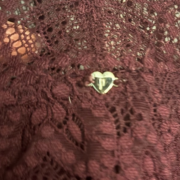 Pink by Victoria’s Secret Womens Small D/DD Padded Push Up Bralette Lace Purple - Picture 3 of 9